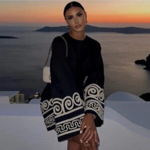 Black Printed Dress
