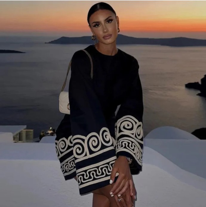 Black Printed Dress