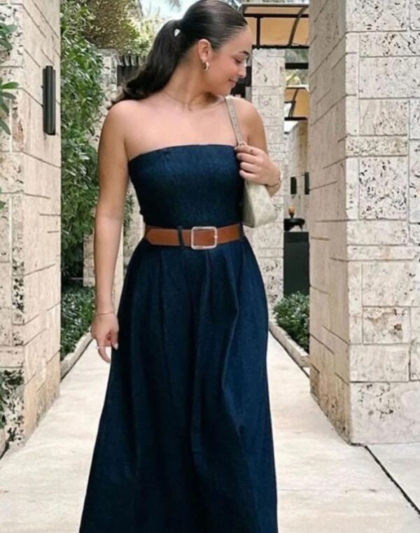 Tube Denim Dress
