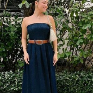 Tube Denim Dress
