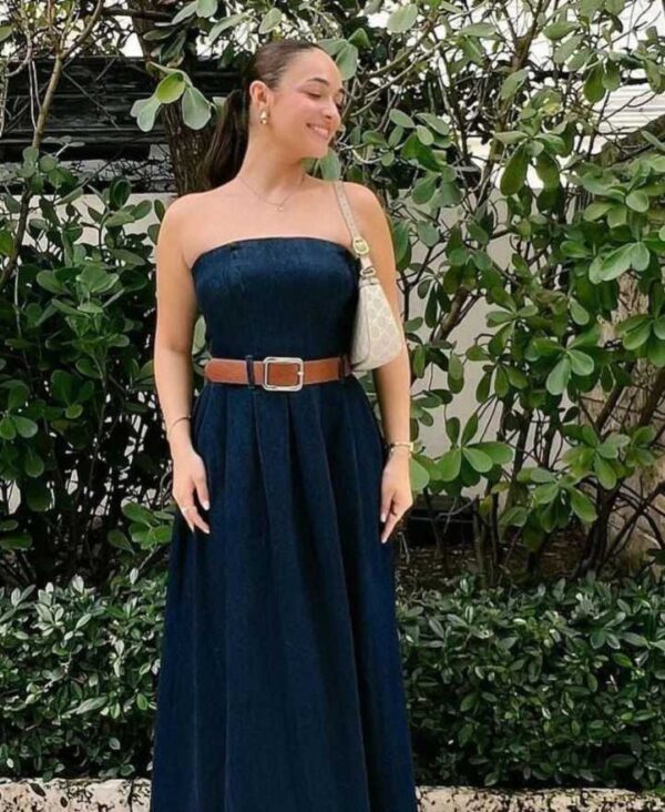 Tube Denim Dress