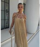 Beige Summer Beach Dress