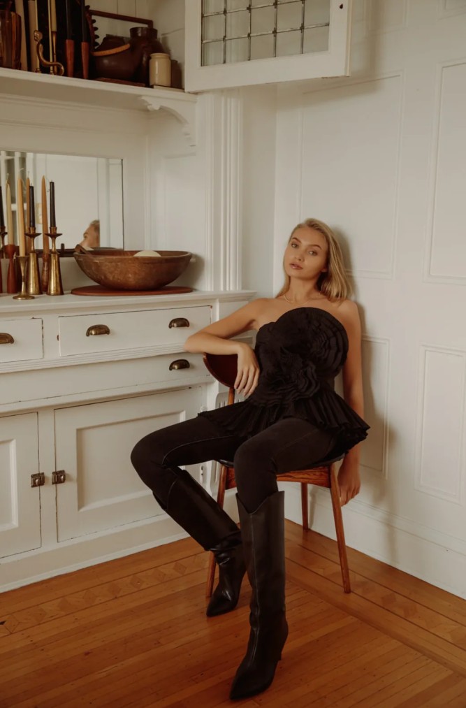 Flower Peplum top - Image 3