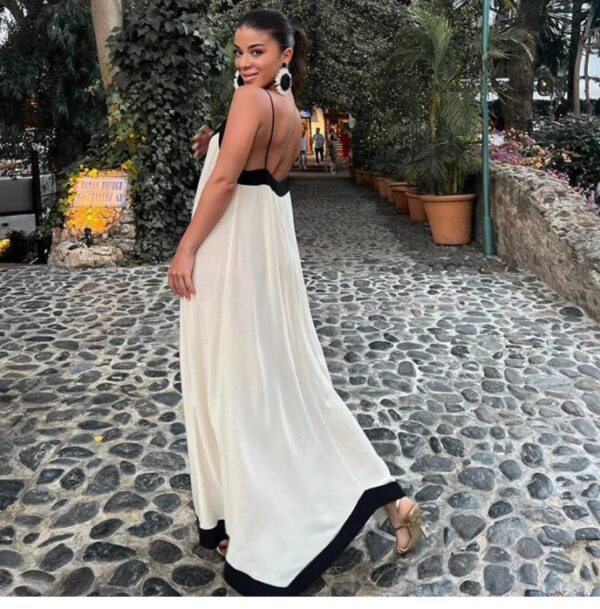 Beige Beach Dress