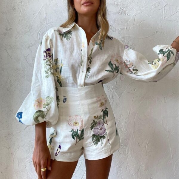 Floral Print Summer Cord Set