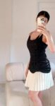 Black Velvet A line Dress