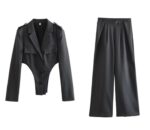 Bodysuit Style Blazer & Pants set