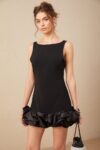 Black Ruffle Dress