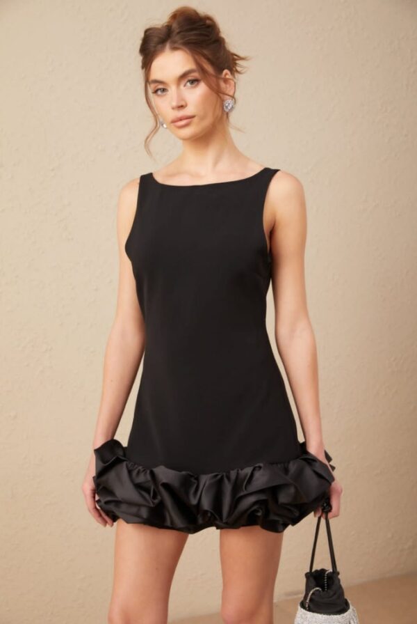 Black Ruffle Dress