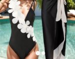 Black and White Swim Suit