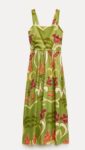 Green Printed Maxi Dress