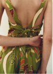 Green Printed Maxi Dress