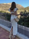 Square Neckline Summer Dress