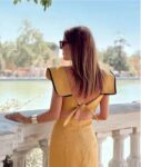 Square Neckline Summer Dress