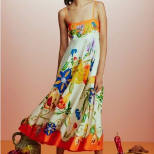 Colourful Printed Dress