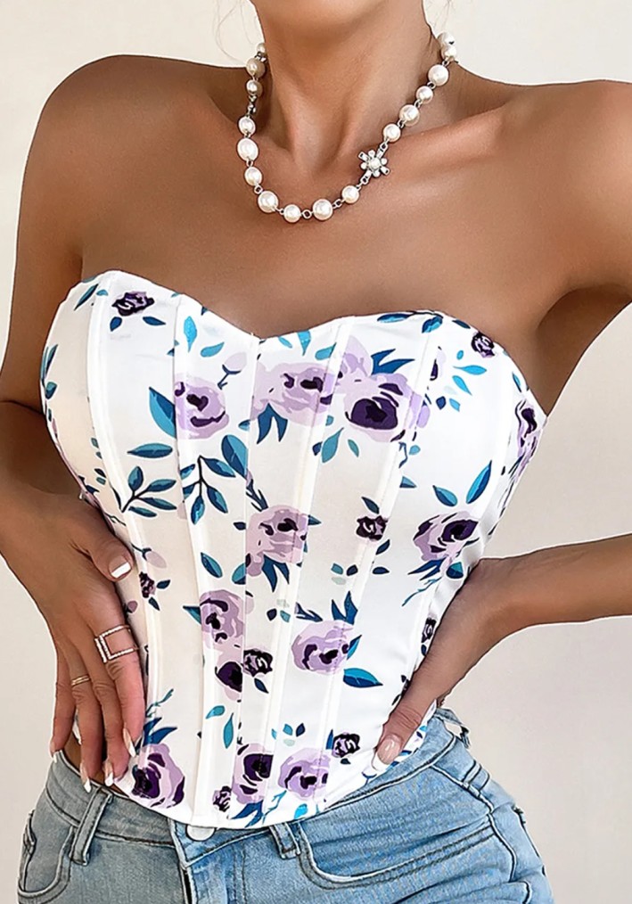 Floral Corset Top - Image 2