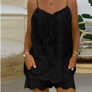 Lace Up Tank Top and Shorts