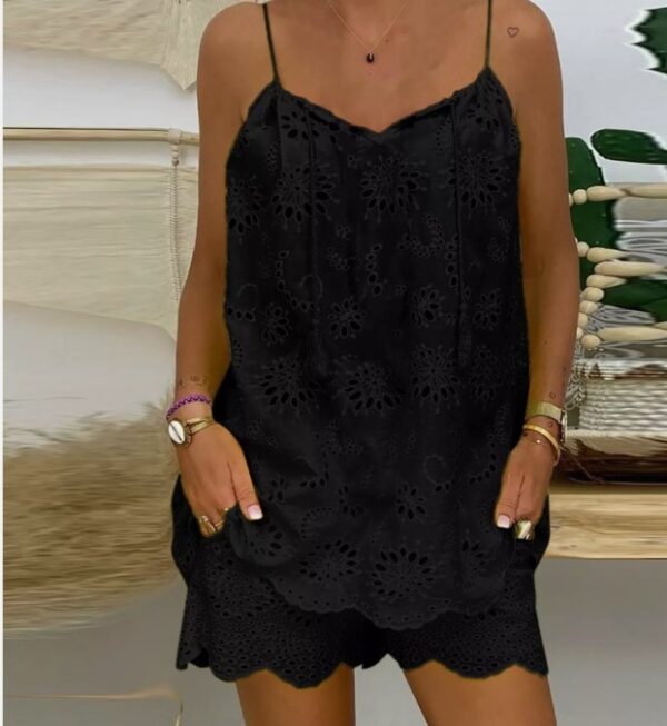 Lace Up Tank Top and Shorts