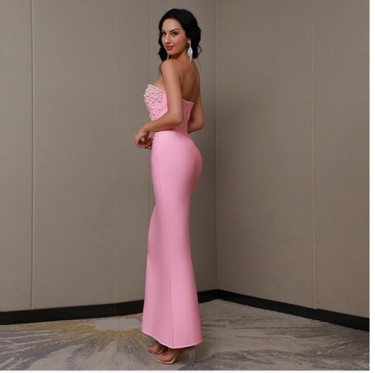 Baby Pink Pearl Dress
