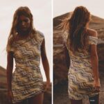 Assymetric Printed Short Dress