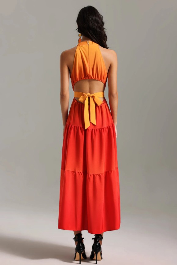 Orange Summer Dress