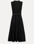 Black Belt Midi Dress