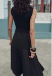 Black Belt Midi Dress