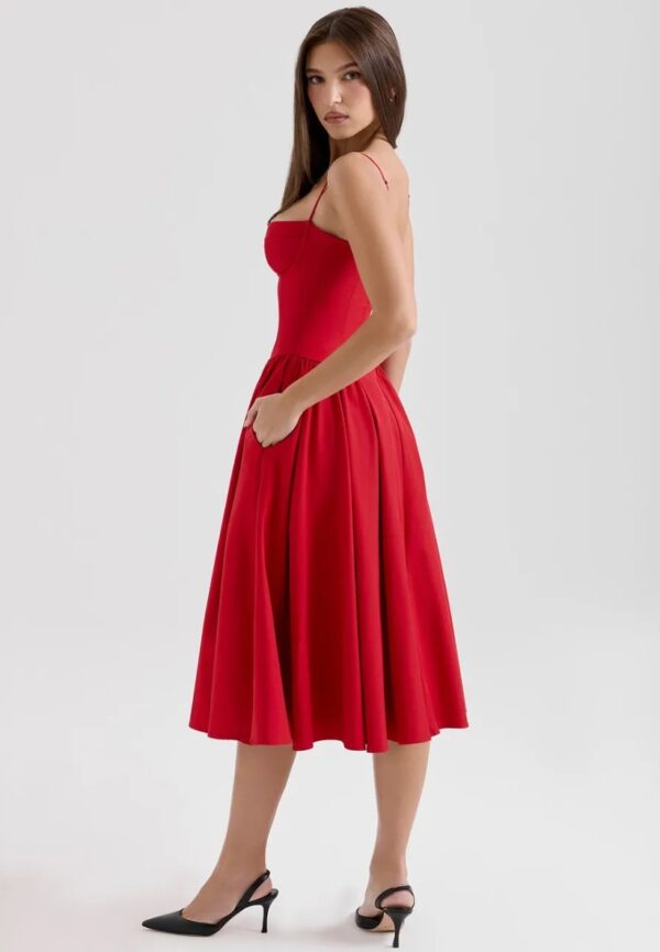 Red Midi Dress