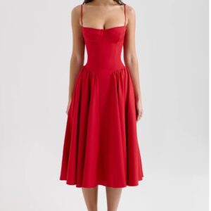 Red Midi Dress