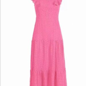Pink Button Summer Dress