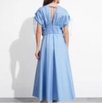 BLUE 3D FLOWER DRESS