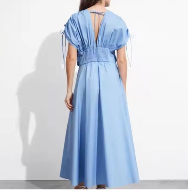 BLUE 3D FLOWER DRESS