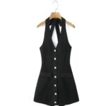 Black Halter Neck Jumpsuit