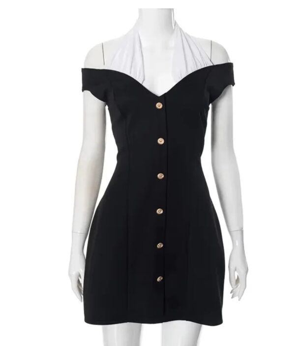 Black White Collar Dress