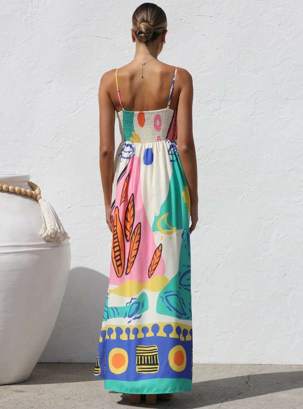White Printed Dress - Image 2