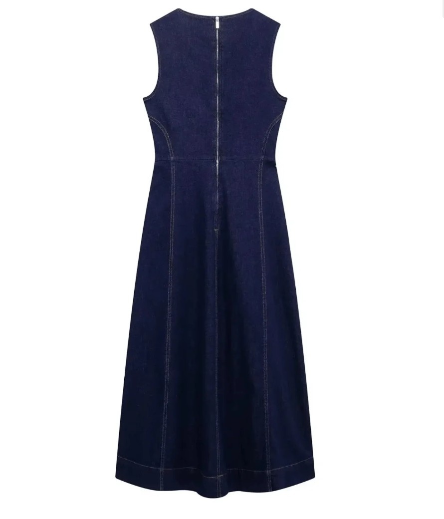 Denim Blue Vintage Dress - Image 2