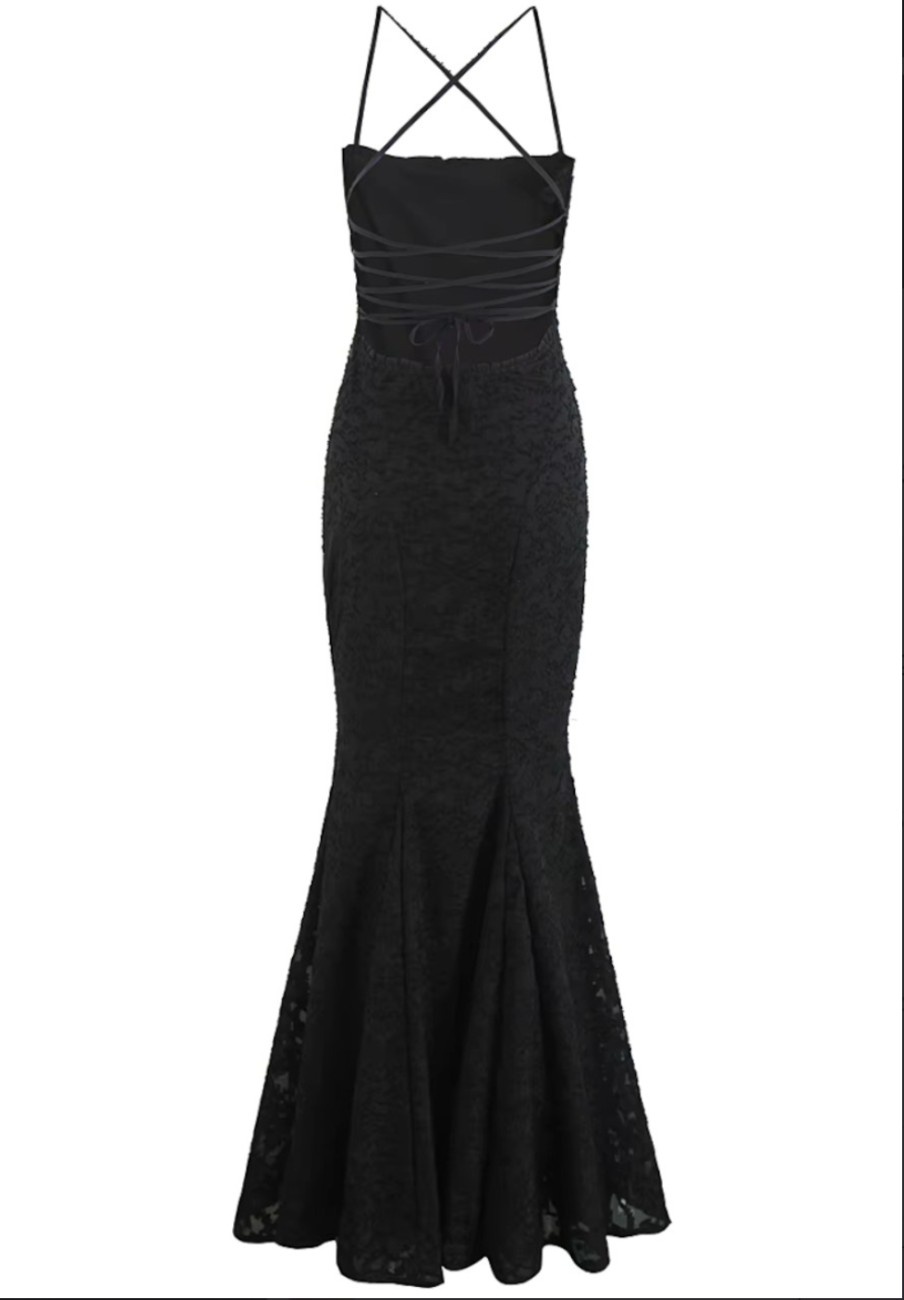 Floral Print Lace Dress - Image 4