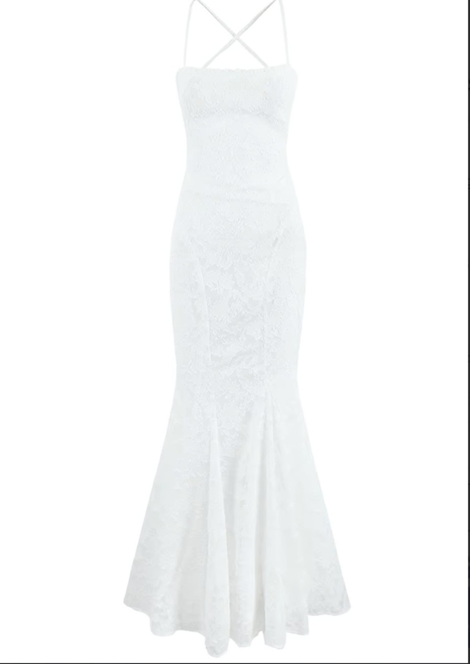 Floral Print Lace Dress - Image 8