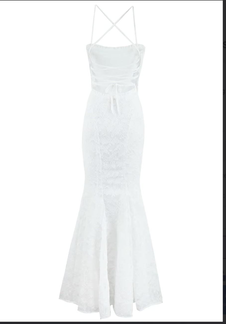 Floral Print Lace Dress - Image 9