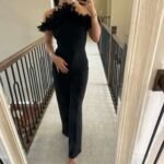Black Ruffle Jumpsuit
